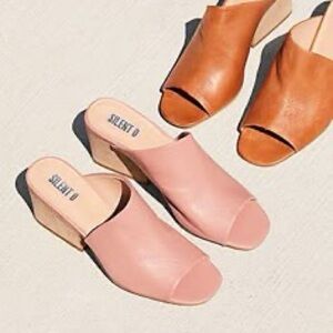 Silent D Billy’s Chic Leather Mules Slides Sandals
